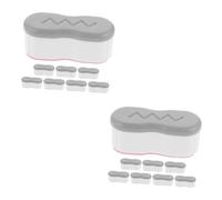 FRCOLOR 16pezzi Cuscinetti Per Sedile Wc Plastica Amortizzatori Silenziosi Per Copriwater Gasket Sostitutivi Per Bagno Protezione Da Attrito e Rumore