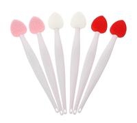 FRCOLOR 18 pennelli per la pulizia del naso, in silicone, 6 pennelli per labbra in silicone, per labbra con pennello, spugna per il viso, lavaggio del naso, manuale