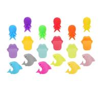 FRCOLOR 18 Pollici Segnabicchieri in Silicone per Bicchieri da Vino, Decorazioni Creative e Funzionali per Feste, Aiutano a Identificare i Bicchieri in Occasioni di Party Colore Casuale