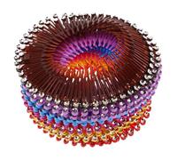 FRCOLOR 18pezzi Pettine Circolare Elastico per Capelli da Donna Fermaglio Molla e Pettine Laterale in Plastica Morbida Adatto per Styling dei Capelli Veri e Sintetici Leggero e Portatile