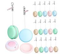 FRCOLOR 18pezzi Salviette Pulisci Schermo Macaron Detergente per Schermi di Cellulari Ciondoli Decorativi per Pulizia Adatti per Computer e Tablet