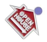 FRCOLOR 1pezzi Distintivo Per Agente Spilla Alla Per Case Distintivo Per Cartello Casa Spilla Per