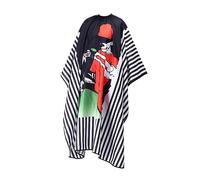 FRCOLOR 1pezzi Grembiule Da Parrucchiere Lungo Righe Mantello Per Acconciature in Materiale e Resistente Grembiule Per Proteggere Vestiti Durante Tinture o Permanenti