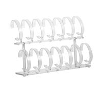 FRCOLOR 1Pezzi Orologi Acrilico Trasparente Rimovibile per Orologi Posti Design Antiscivolo per Vetrine e Controsoffitti Facile Installazione