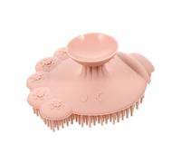 FRCOLOR 1pezzi Per Silicone Strumento Per Shampoo Colore Rosa Massaggiatore Per Capelluto e
