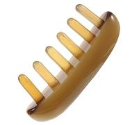 FRCOLOR 1pezzi Pettine Massaggio Corno Di Bue Strumento Guasha Per Massaggio Scalpico Design Ergonomico e Leggero Per Viaggi e Rilassamento Muscolare Pettine Multifunzionale Per e