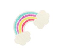 FRCOLOR 1pezzi Silicone Makeup Brush Cleaning Pad Foldable Rainbow Strumento Per Facile Usare Makeup