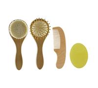 FRCOLOR 1set Spazzola e Pettine Per Ragazzo Ragazza Con Manico e Setole Morbide Per La Del Capelluto e Bagnetto Spazzola Naturale Per La Salute Del Tuo Ragazzo Ragazza