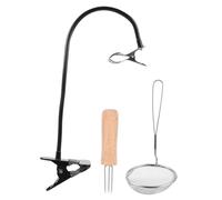 FRCOLOR 1set Supporto Per Bastoncini Di Moxa Strumento Di Moxibustione Versatile Con Clip Elastico e Tubo Flessibile Colori Random Per Uso Domestico e Professionale