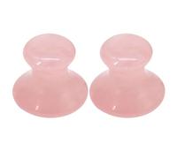FRCOLOR 2 bastoncini massaggianti a forma di fungo, raschietto per il viso, massaggiatore per il collo, strumenti per massaggi in agata gua-sha, strumenti per massaggiare la schiena, piastra