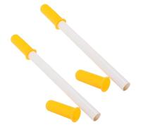 FRCOLOR 2 Maniglia per cavallo per impugnature per maniglia a dondolo Guida per da cavallo parti di sostituzione plastica Giallo