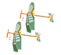 FRCOLOR 2 Modellino Aereo Planatore da Te con Educativo per Stimola Abilità Manuali e Creatività Colori Casuali Colore Casuale Colore Casuale