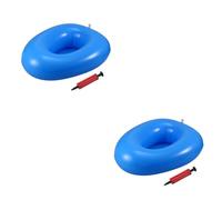 FRCOLOR 2 padelle gonfiabili per orinatoio, gonfiabili, colore blu, per donne anziane, tacchi di ricambio per stivali da uomo, vasino, padella gonfiabile, pompa ad aria