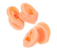 FRCOLOR 2 Paia Orecchio in Silicone Realistico Sinistro e Destro Flessibile per Pratica Piercing e Esposizione Gioielli Anatomia Umana Dettagliata per Addestramento Medico e Creazione