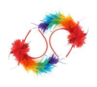 FRCOLOR 2 Pcs Vintage Pennaggio Per La Fascia Per Donne Che Ballano Fasce Per Decorazioni Per Donne Piumaggio A Fascia Decorativa Per Piumaggio Decorativo Cesto