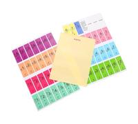 FRCOLOR 2 pezzi Adesivi Colorati per Tastiera Elettronica per Principianti Facilita Riconoscimento delle Note e Migliora Abilità Pianistiche