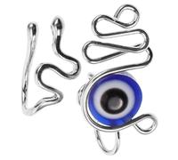 FRCOLOR 2 Pezzi Anello Finto al Naso Non Piercing Occhio Malvagio Serpente | Acciaio Inossidabile, Clip-on Confortevole, Stile Elegante e Unico, per Donne, Moda e Tendenza