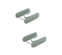 FRCOLOR 2 Pezzi Appendino Per Asciugacapelli Da Parete Moderno Elegante Supporto in Acciaio Al Carbonio Salvaspazio Facile Da Installare Per Bagno Camera Da Letto Soggiorno