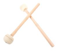 FRCOLOR 2 pezzi Bacchette per Timpano in Legno Acero Bacchette per Percussione Antiscivolo Stick per Grancassa Adulti con Testa in Strumenti Musicali Resistenti e Comodi per Pratica