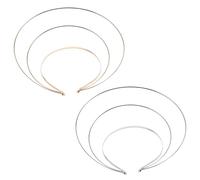 FRCOLOR 2 Pezzi Cerchietto per Chioma Angelo in Ferro a Tre Strati, Corona da Sposa Comoda e Sicura, Accessorio Artigianale per Abbigliamento Tradizionale e Cosplay