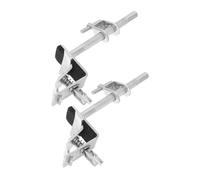 FRCOLOR 2 pezzi Clip per Cowbell Metallo Supporto Stabile per Campanaccio Accessorio per Batteria Compatibile con Vari Supporti Montaggio e Leggero per Performance Professionali