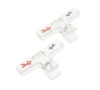 FRCOLOR 2 Pezzi Clip per Spartiti Musicali in Acrilico Trasparente con Design Cartoon Portatile e Leggero Fermapagine Affidabile per Pianoforte Violino e Guzheng Accessorio Versatile per