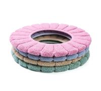 FRCOLOR 2 Pezzi Copriwater O-Shaped Spesso in Fibre Acriliche, Coprisedile e Lavabile, Imbottitura Termica per Bagno Confortevole e Resistente Colore Casuale