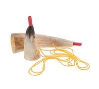 FRCOLOR 2 Pezzi Corno Vichingo in Corno di Bue Medievale Tromba da Guerra Decorativa per Cosplay Halloween e Feste Pirata Strumento Soffiante per Competizioni e Performance