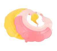FRCOLOR 2 Pezzi Cuffia Doccia per Forma Cappello per Lavaggio e e Orecchie Rosa e Giallo per Bagnetto e Taglio