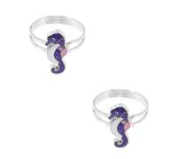 FRCOLOR 2 Pezzi Di Ornamenti Ad Anello Scoloriti Dalla Temperatura Per Anelli The Ring Mood Jewelry In Lega Di Zinco