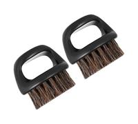 FRCOLOR 2 Pezzi Di Spazzola Per Barba Da Uomo Delicata Con Setole Di Cinghiale Strumento Di Rasatura Portatile Per Comodità E Praticità