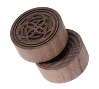 FRCOLOR 2 Pezzi Diffusore Design Elegante e Compatto in Legno di Noce Nero di Aromi per Oli Essenziali per Rilassamento e Benessere