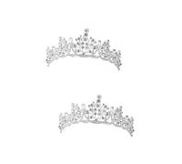 FRCOLOR 2 Pezzi Eleganti Da Sposa Per Da Sposa in Cristallo Con Decorazione in Lega Set Di Gioielli Per La Sposa Feste Di Compleanno E Matrimonio