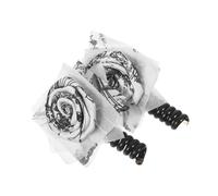FRCOLOR 2 Pezzi Fasce Spirale con e Elastici Telefonici Intrecciati con Motivo in Stile Cinese Accessori Leggeri per Acconciature da Donna e Ragazza