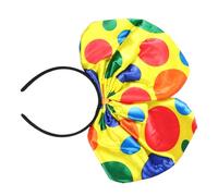 FRCOLOR 2 pezzi Fascia per Capelli con Grande Fiocco per Cerchietto Clown per Cosplay e Feste di Compleanno Accessorio per Costume Pagliaccio Adatta Tutti i Tipi di Capelli