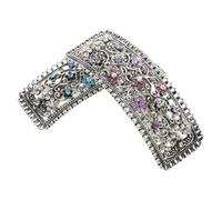 FRCOLOR 2 Pezzi Fermagli Vintage Rettangolari per e Ragazze Molla Leggeri per Acconciature Chignon e Clip Hair Styling Colorate Blu