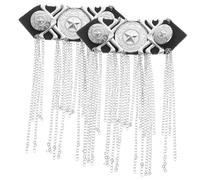 FRCOLOR 2 Pezzi Gioielli Per Fuga Per Cappotto Spalla Accessorio Catene Del Corpo Per Le Donne Collare Per Le Donne Gotico Catena Gioielli Sulle Spalline Delle Spalle Argento Lega