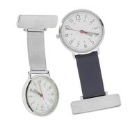 FRCOLOR 2 Pezzi grafico del torace del medico polso orologio da tasca Signore infermieri guarda per l'infermiera orologio da infermiera per uomo Doctor Pocket Watch orologio medico Metallo