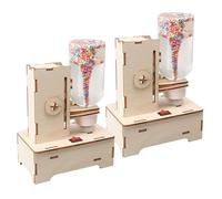 FRCOLOR 2 Pezzi Kit Stem Tornado Maker Gioco Scientifico Interattivo per Progetto Educativo Meteorologia Te in Legno e Plastica Simulatore di Tornado per Apprendimento Pratico