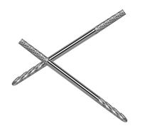 FRCOLOR 2 Pezzi Nail Drill Bits in Tungsten Carbide Dual-head Manicure Tool For Precise Cuticle Cleaning And Gel Removal Grinding And Polishing Tips For Professional Nail Art