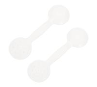 FRCOLOR 2 pezzi Optometria Protezione Oculare Strumento di Test Visivo Portatile Manipolo Strumento Optometria La Piastra Oculare Plastica Blocco Occhio Cucchiaio Test di Visione Accessori Diagramma