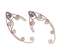 FRCOLOR 2 Pezzi Orecchini D'epoca Polsino Orecchino Non Piercing Polsini Dell'orecchio Non Piercing Gioielli Per Le Orecchie Clip Per Le Orecchie Delle Donne Orecchini Avvolgenti Metallo