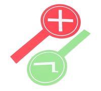 FRCOLOR 2 Pezzi Paletta Voto Insegnante Riutilizzabile per Aula Tavoletta Risposta e Facile Segni Interattivi per e Votazioni Classroom