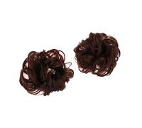 FRCOLOR 2 pezzi parrucca chignon, anello per capelli, scrunchies, spray nasale, nodo per capelli da sposa, nodo per capelli marrone, parrucca creativa, strumento per piastre per capelli, capelli