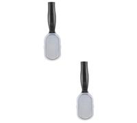 FRCOLOR 2 pezzi per rimuovere la pelle morta, spatola in metallo, pedicure in metallo, strumento per la rimozione dei piedi, scrub per la rimozione dei piedi, con coperchio, pialla per piedi bianco