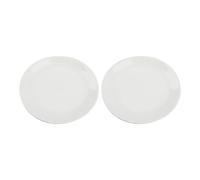 FRCOLOR 2 Pezzi Piccolo Piatto Rotondo in Ceramica Bianca p | Ricambio Multiuso, Stabile per Casa e Decorazione Artigianale, Adatto a Uso Quotidiano