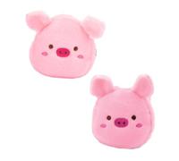 FRCOLOR 2 Pezzi portacarte portamonete Carta cambia la borsa dei soldi Signore piccolo modifica simpatico portamonete sacchi di monete simpatico busta di monete cambiare borse Peluche rosa