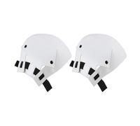 FRCOLOR 2 Pezzi Riflettore di Luce per Fotocamera Bianco Elastico, Diffusore Flash Regolabile Portatile per Fotografia All’aperto e Ritratti, Accessorio Professionale per Illuminazione