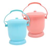 FRCOLOR 2 Pezzi Secchio Per Orinatoio Con Coperchio Vasino Portatile Orinatoio Per Casa Contenitore Per Raccolta Urina in Materiale Plastico