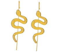 FRCOLOR 2 pezzi Snake Clip Earrings Punk Ear Cuff Non Piercing Helix Goth Style For Women Party Halloween Wedding